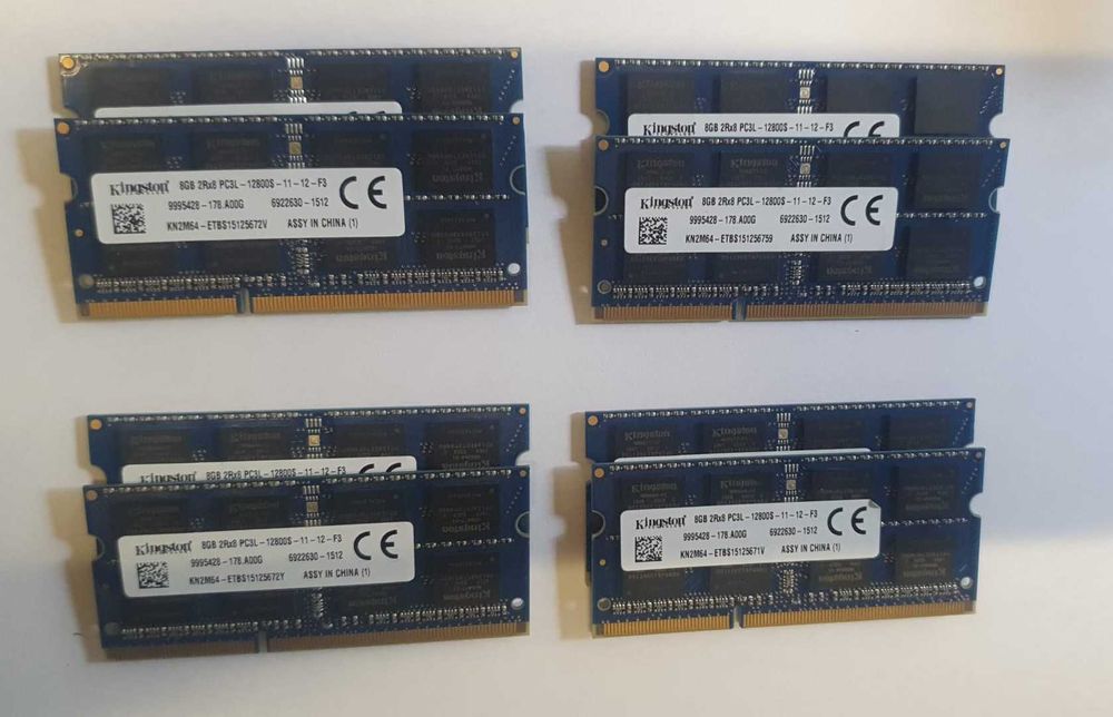 Memorie Laptop Kit 16GB DDR3L 1600 Kingston, 2 x 8GB DDR3L