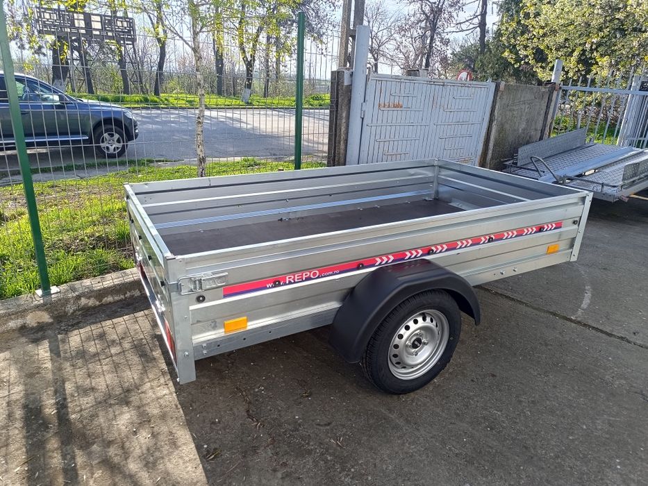Remorca 750 kg 2.4 x 1.25 m , Valahaia cu șasiu intarit