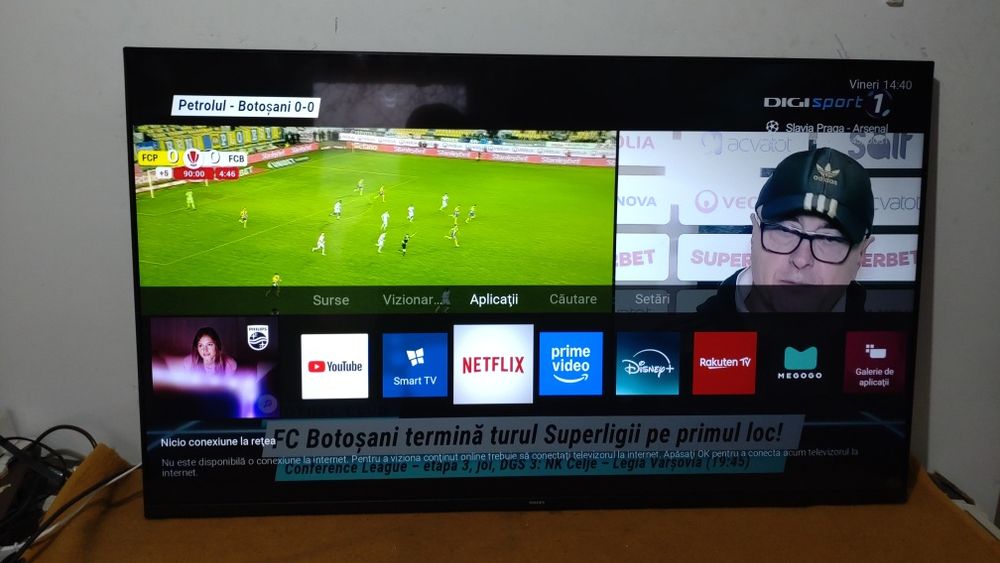 Televizor led 4K UHD Smart Philips 55PUS7506/12cm ecran Defect