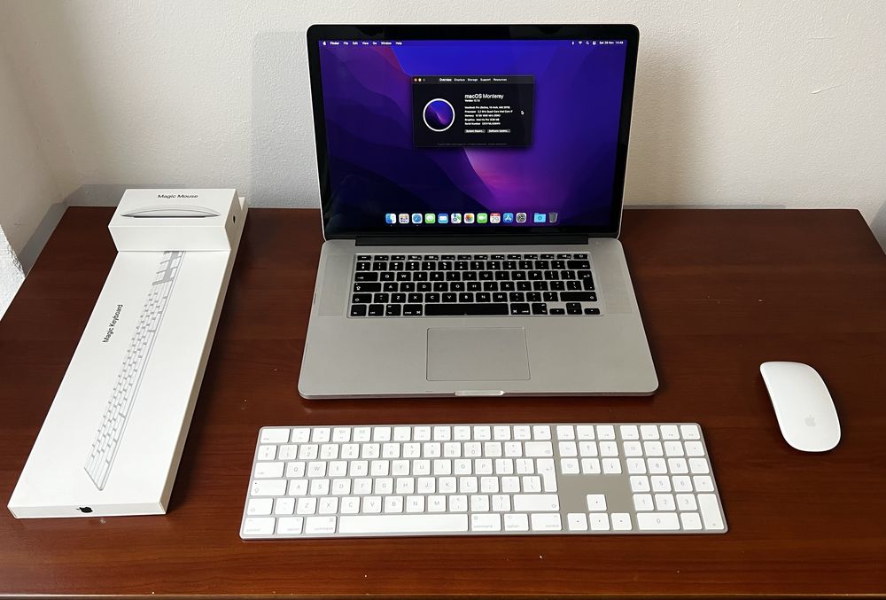 Apple Macbook Pro Retina 15” FULL PACKAGE