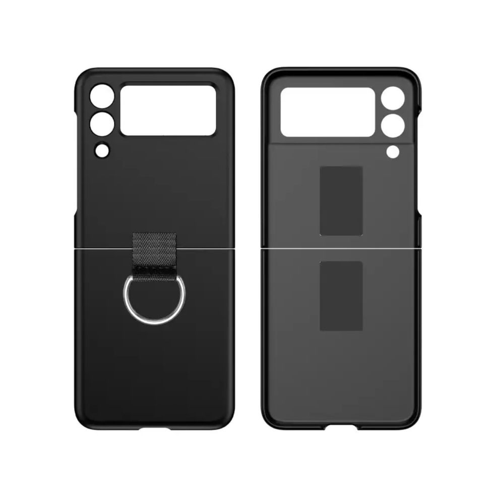 Samsung Z FLIP 3 4 5 6 Husa Slim Din Plastic cu Inel Squad Case