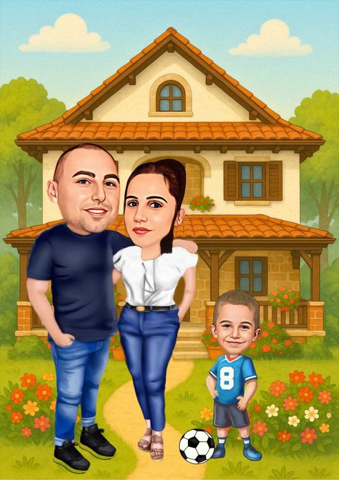 Карикатура по снимка , изработка на карикатури