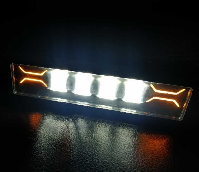 7D Супер мощен халоген, Led Bar 15,5 cm бяла и жълта светлина
