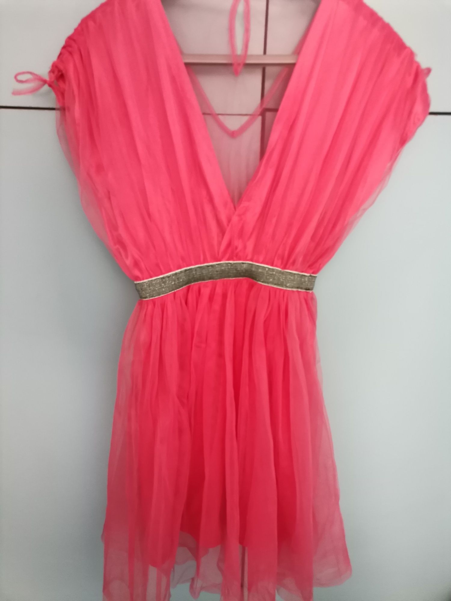 Официална рокля в коралов цвят на Lucy fashion / Луси фешън