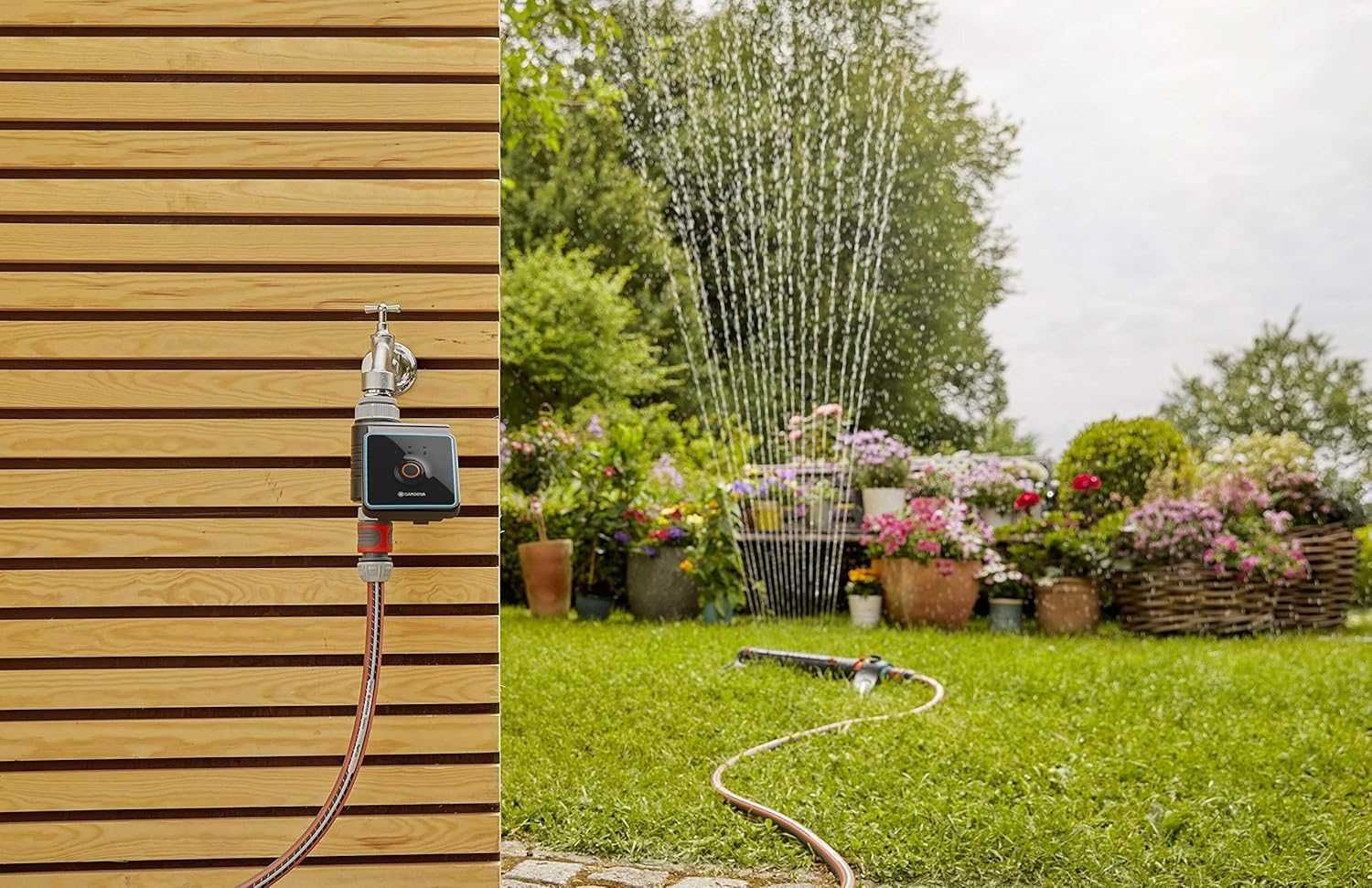 НОВА Gardena Water Control с приложение, автоматично поливане...