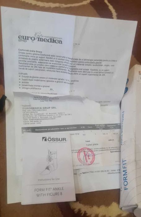 Orteza glezna/picior FORM FIT Ankle brace figure-8 straps