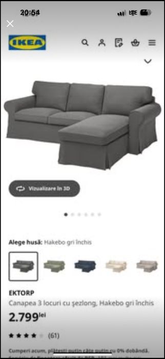 Coltar ikeea in stare foarte buna