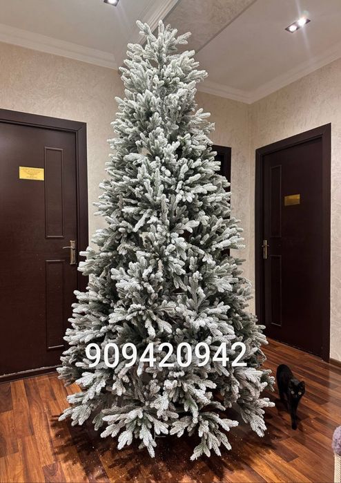 Новогодня ёлка. Версальская заснеженная. Полностью гелевая