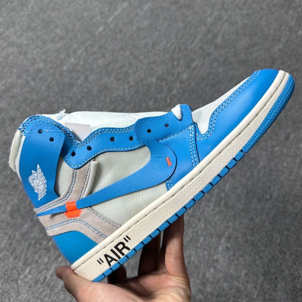 (Lichidare stoc, poze reale) OFF-White x Air Jordan 1 UNC (41)