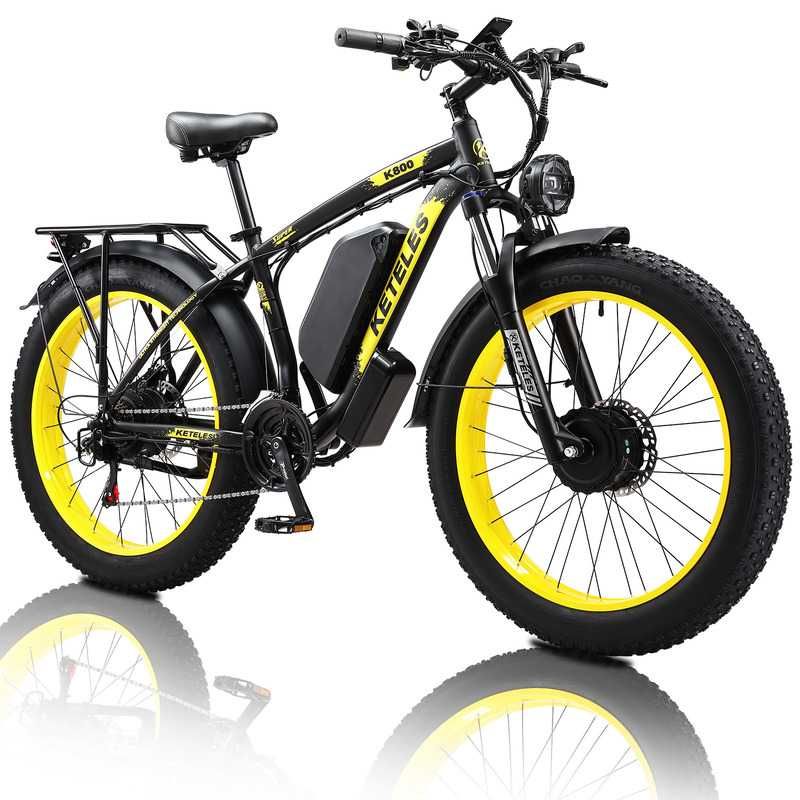 Bicicleta Electrica KETELES K800, 2000W, Motor DUAL, 50 KM/H, 48V 23AH