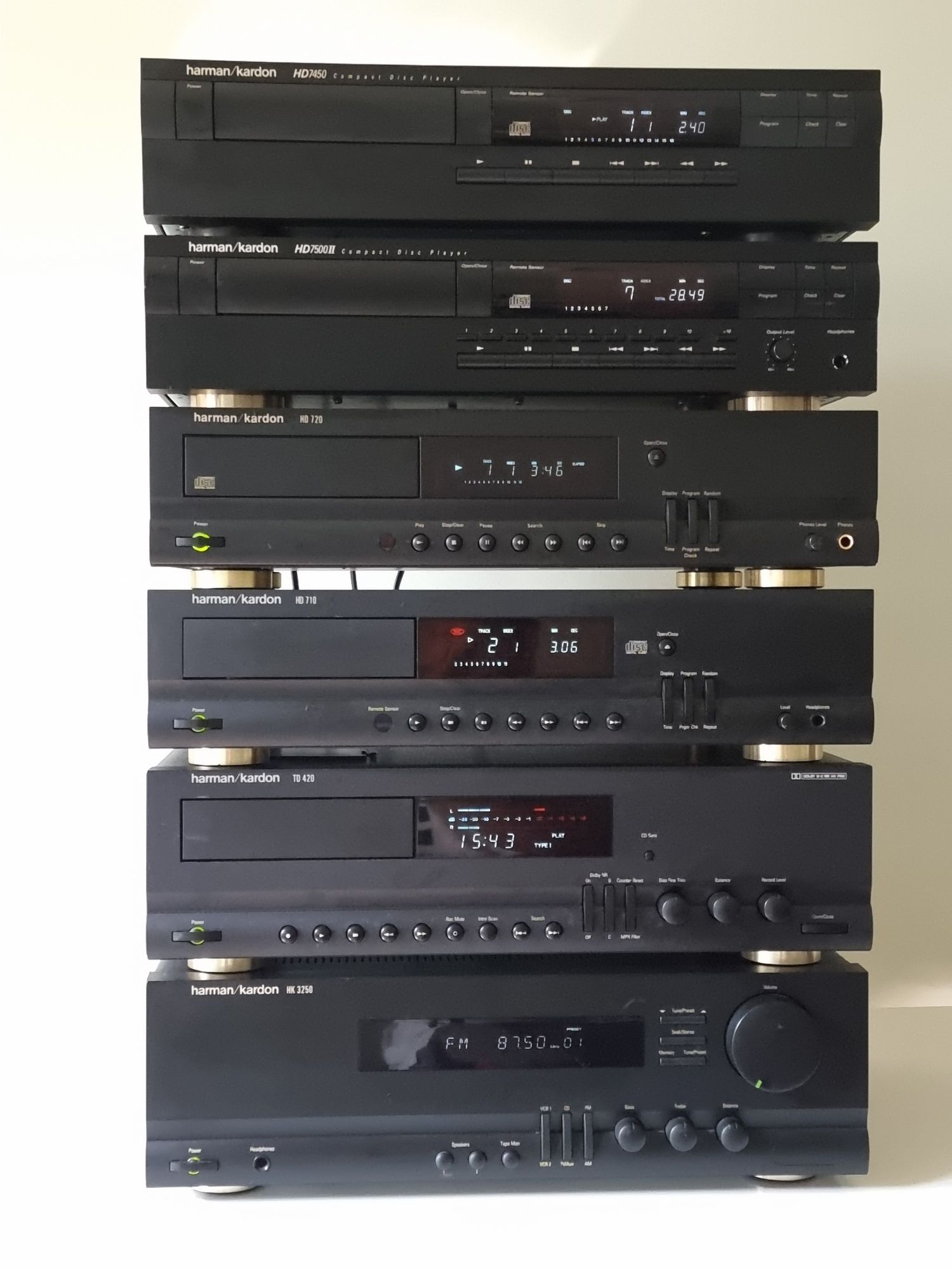 Harman/Kardon - Cassette Tape Deck, Receiver, CD player