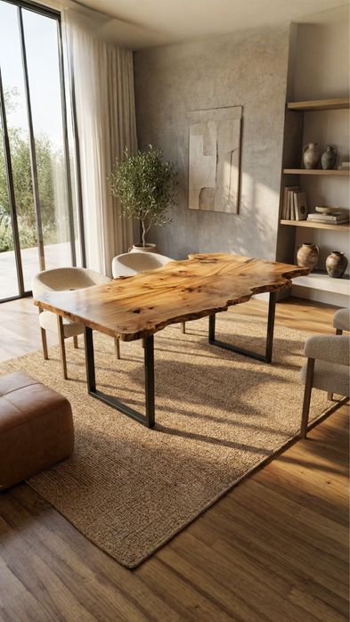 В наличии  стол из массива карагача 1.7х0.85