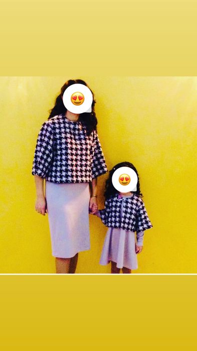 Комплект одежды мама и доча, стильный , эксклюзивный комплект