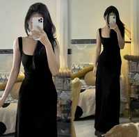 Платье черное, длинное 42-44