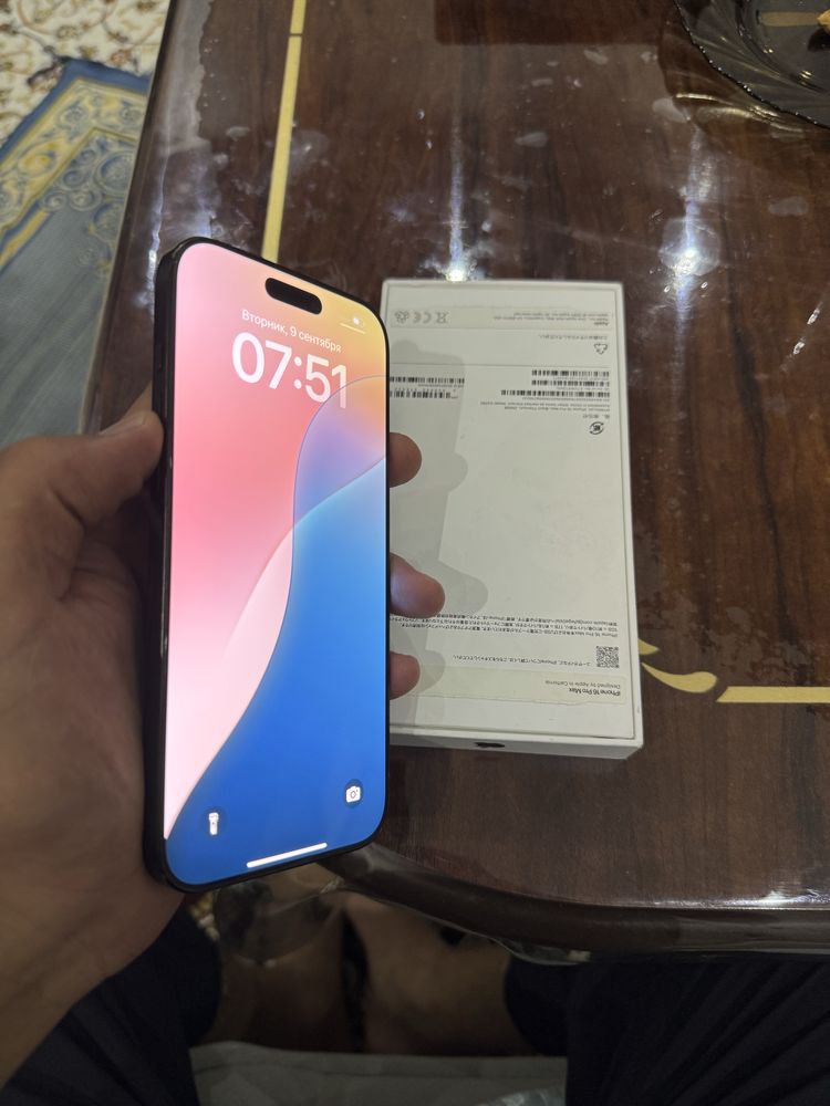 iphone 16 pro max  yomkos92 pamit 256g karopka dak bor oqip tel qlila