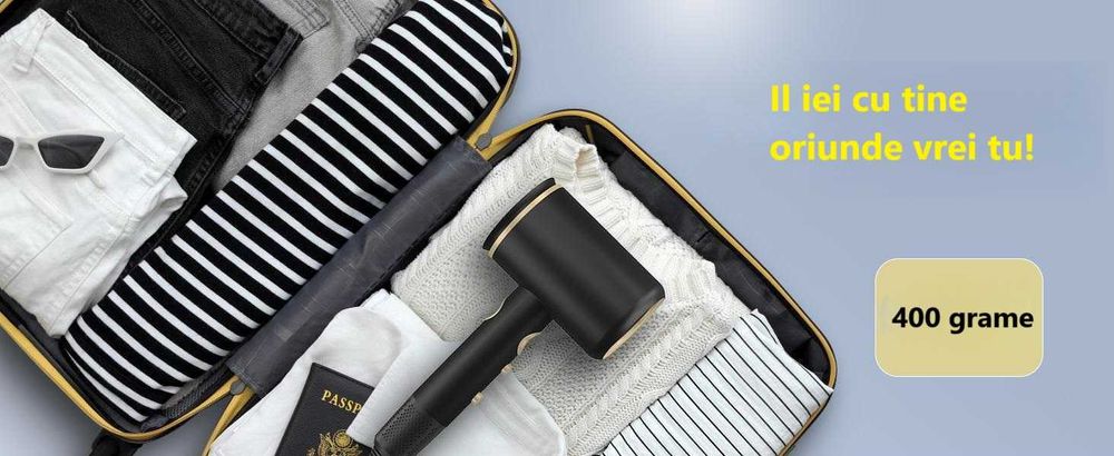 Uscator de par profesional, ultra putere 2400W, 3 moduri de uscare