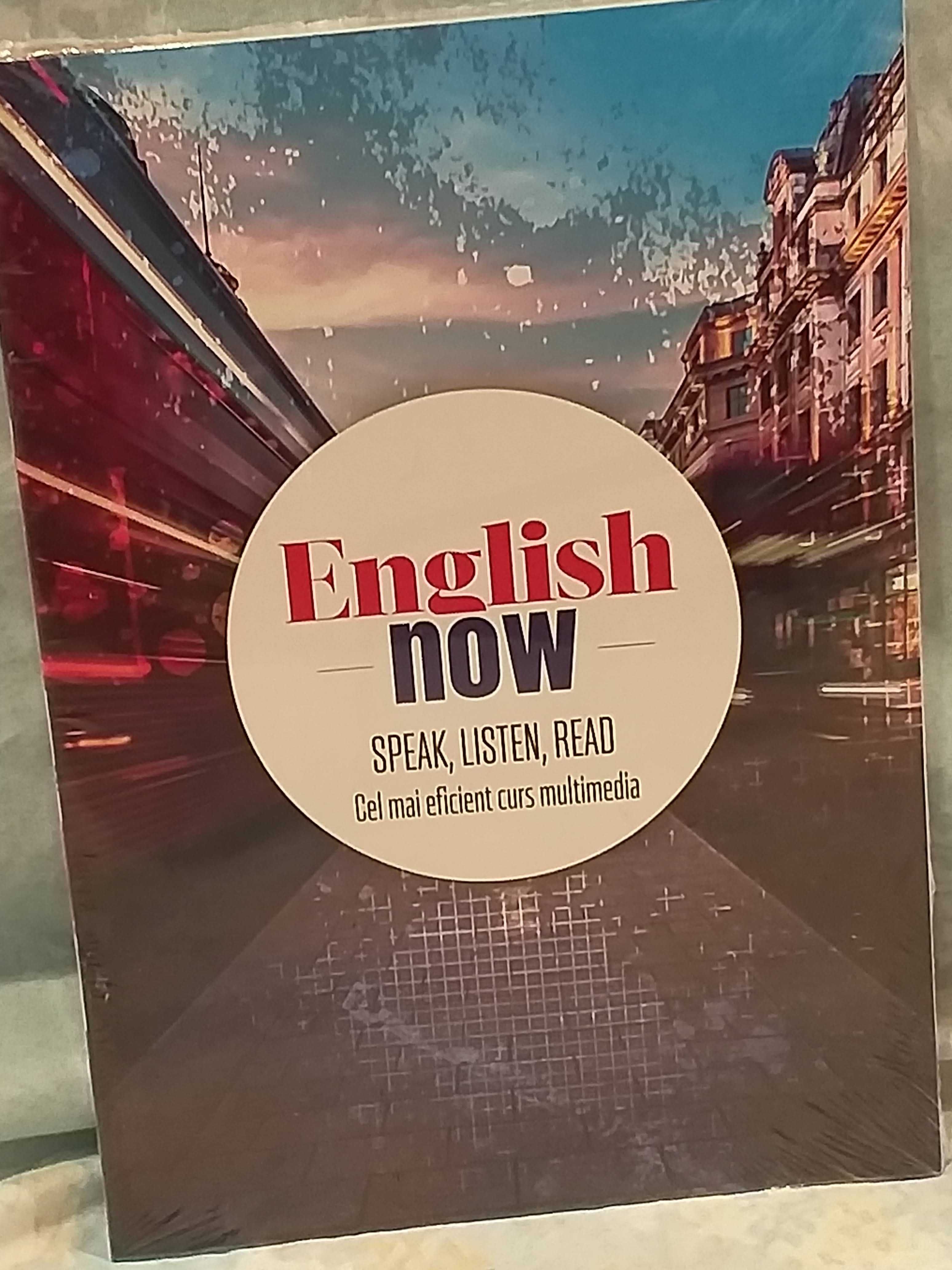 ENGLISH now , SPEAK ,LISTEN , READ , 01 , nou , 20 lei