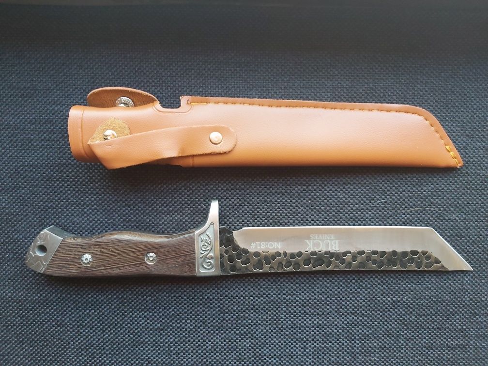 Ловен нож BUCK Orient Compact,фултанг,дървена дръжка,кания