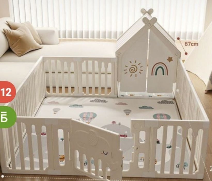 Продам игровой манеж с домиком