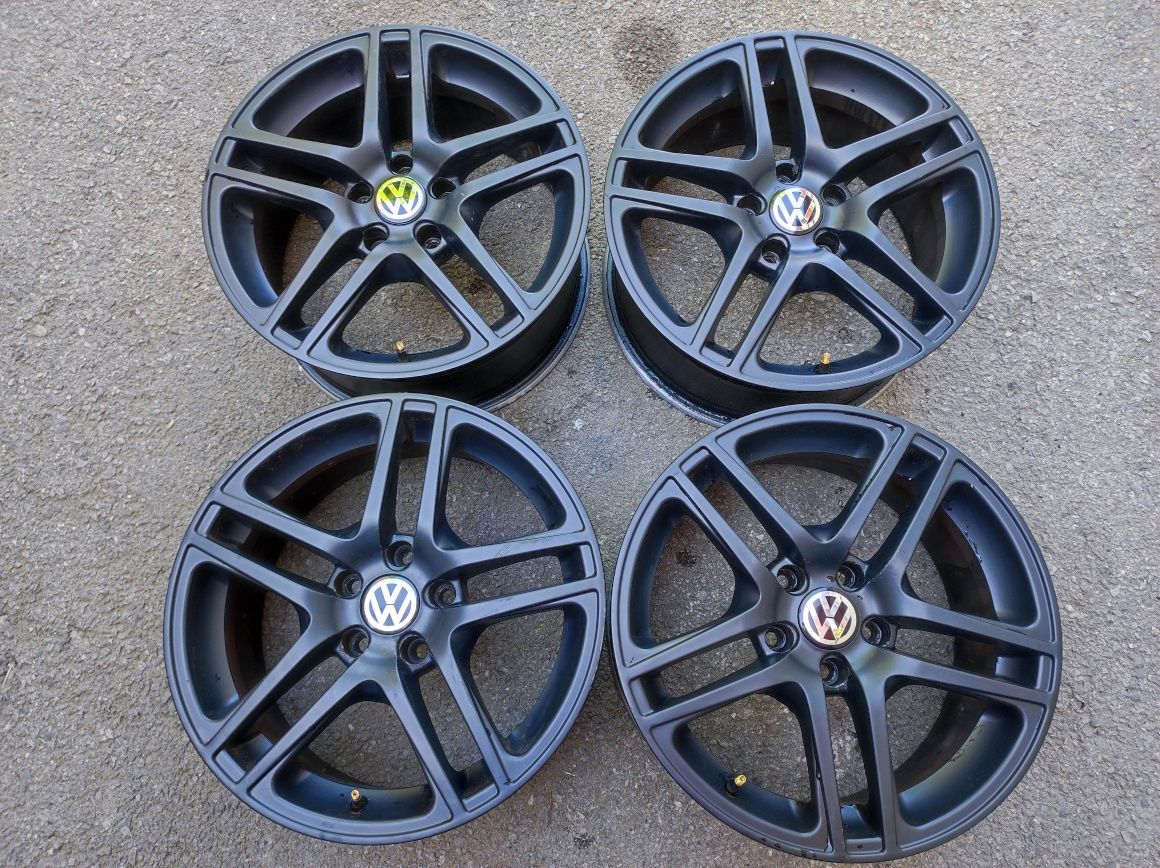 Фолксваген/VW; 4 бр. лети джанти - 17 цола 5x112 - черен мат
