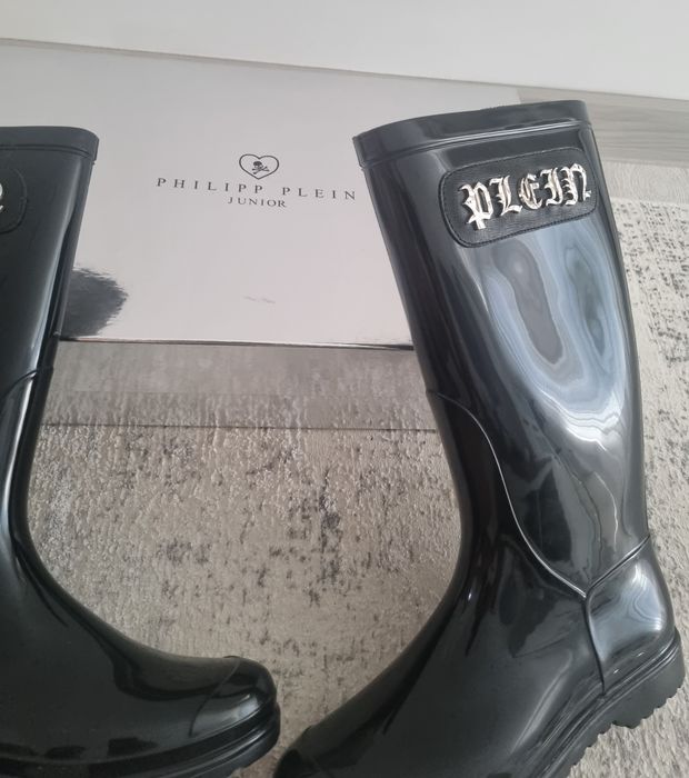 Дамско юношески гумени ботуши Philipp Plein Junior размер 39 черни