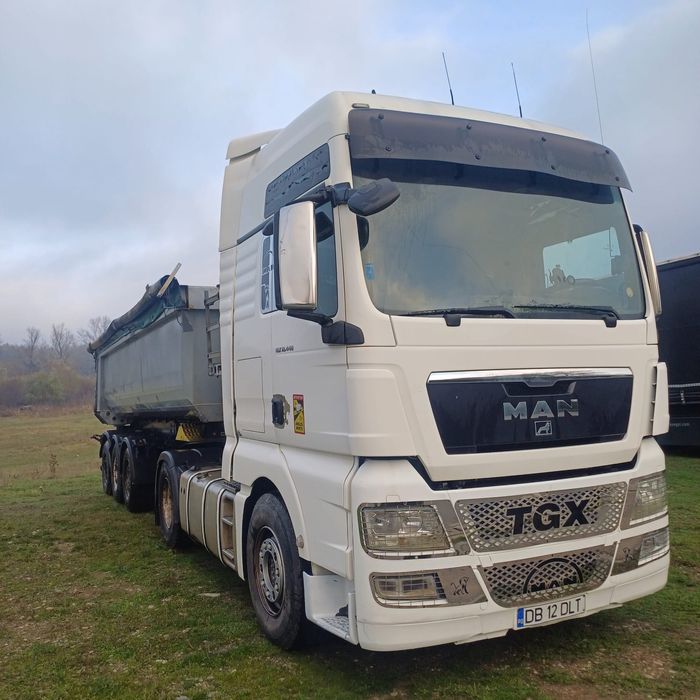 Ansamblu basculabil Man tgx euro5 si remorca Schmitz 2007