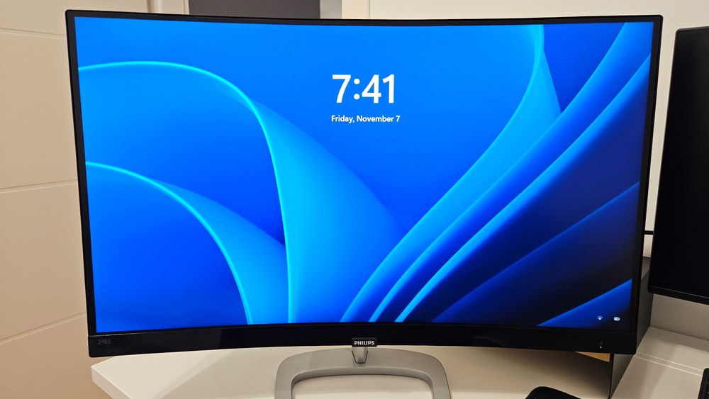 Monitor Curbat LED VA Philips 23.6, Full HD, model 248E9QHSB