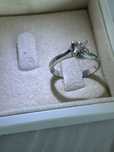 Vand inel de logodna din aur 18 cu diamant marimea 56