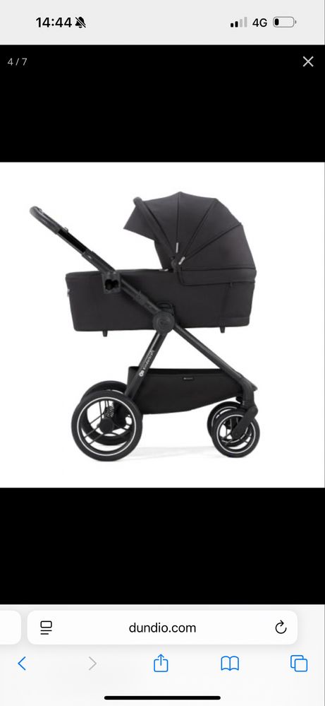 Бебешка количка Kinderkraft NEA 2в1 NEA, Midnight Black