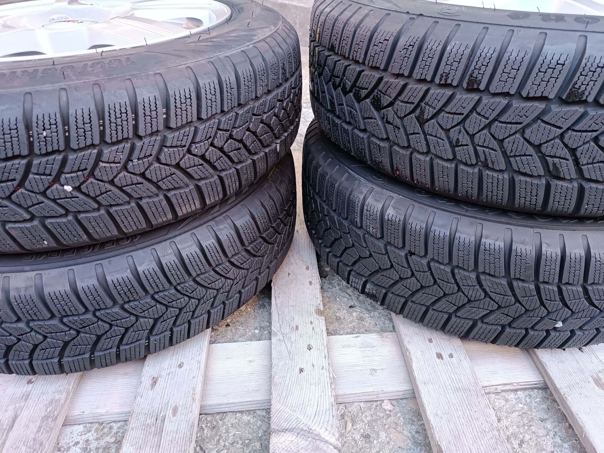 Лети джанти 15ки 4х100 Platin + зимни гуми Firestone