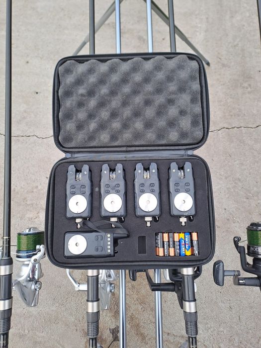 Lansete pescuit Crap și bărcuță de plantat