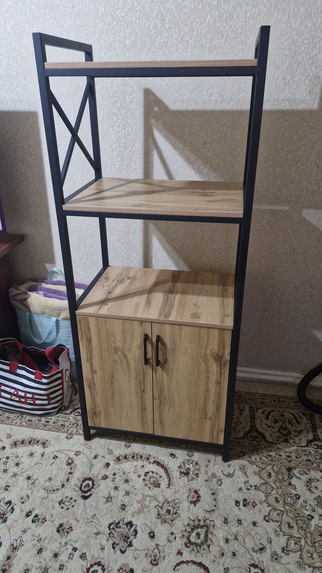 Stellaj. Loft mebel. Стеллаж с тумбой. витрина Лофт мебел на заказ