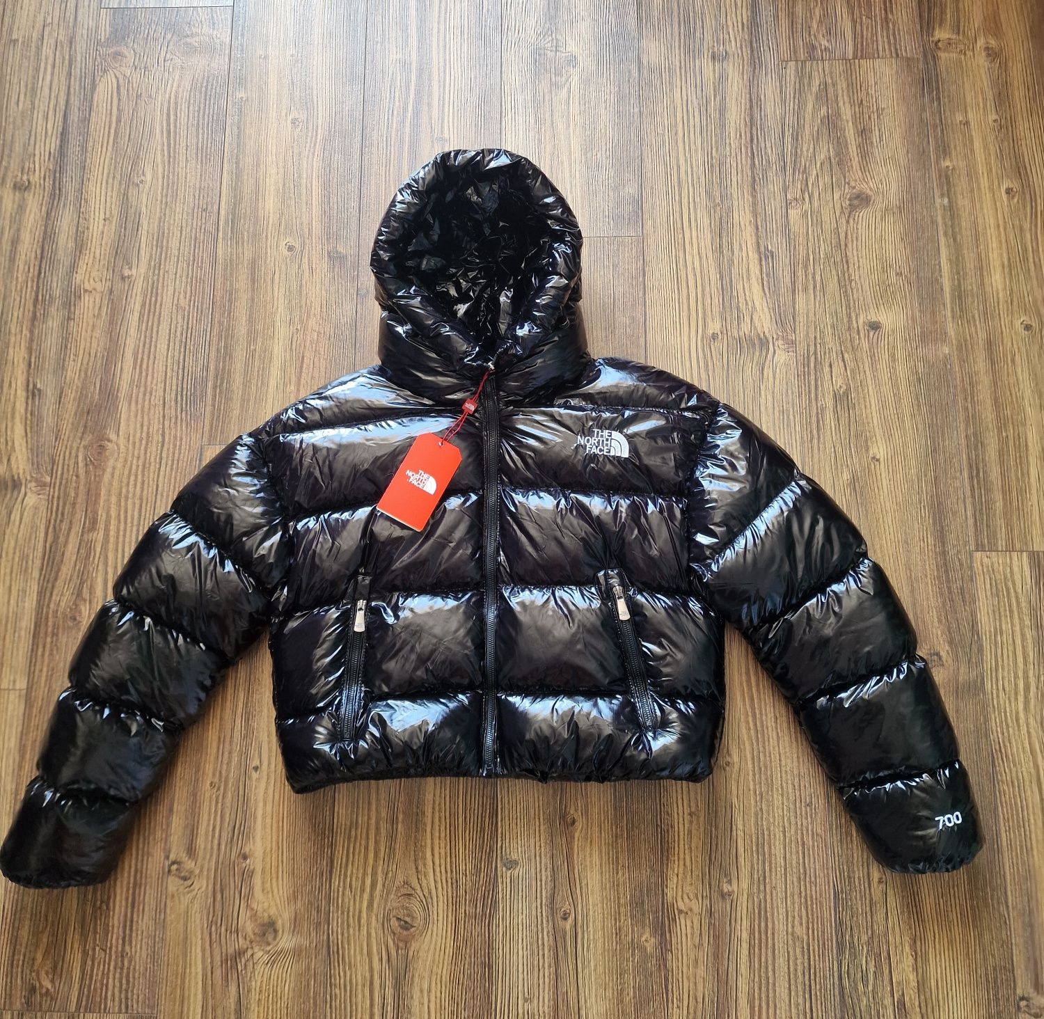 Страхотно дамско яке кроп модел зимно топло размер S M L XL 2XL