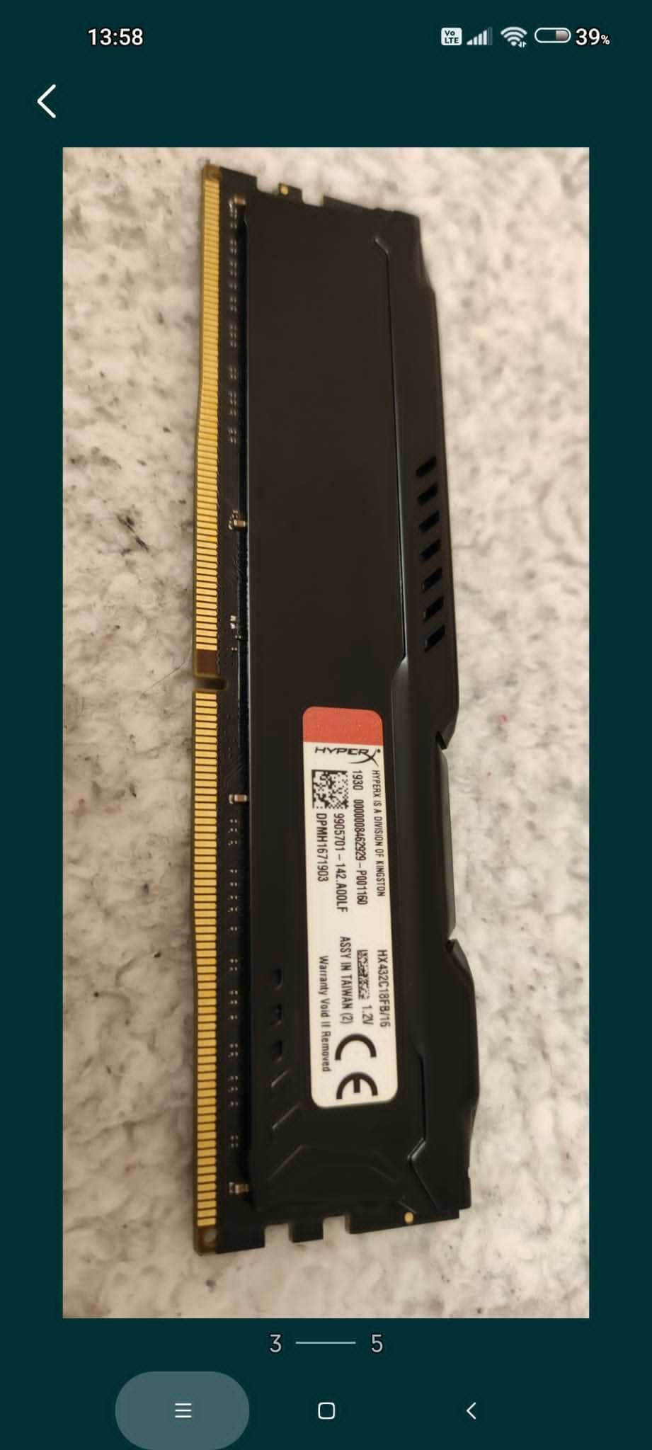 Memorie RAM Hyperx 16gb
