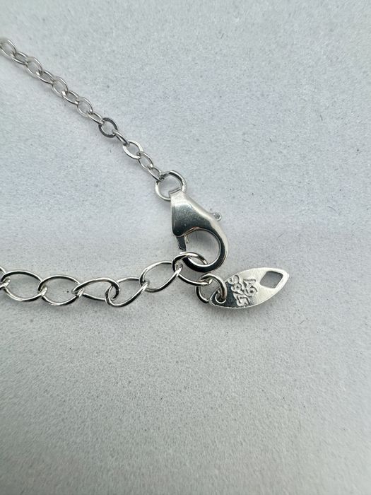 Сребърно колие с мойсанит (диамант) 1 карат