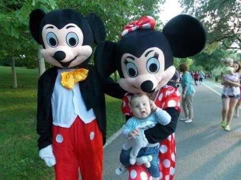 Vand pereche de costume mascote Mickey & Minnie Mouse