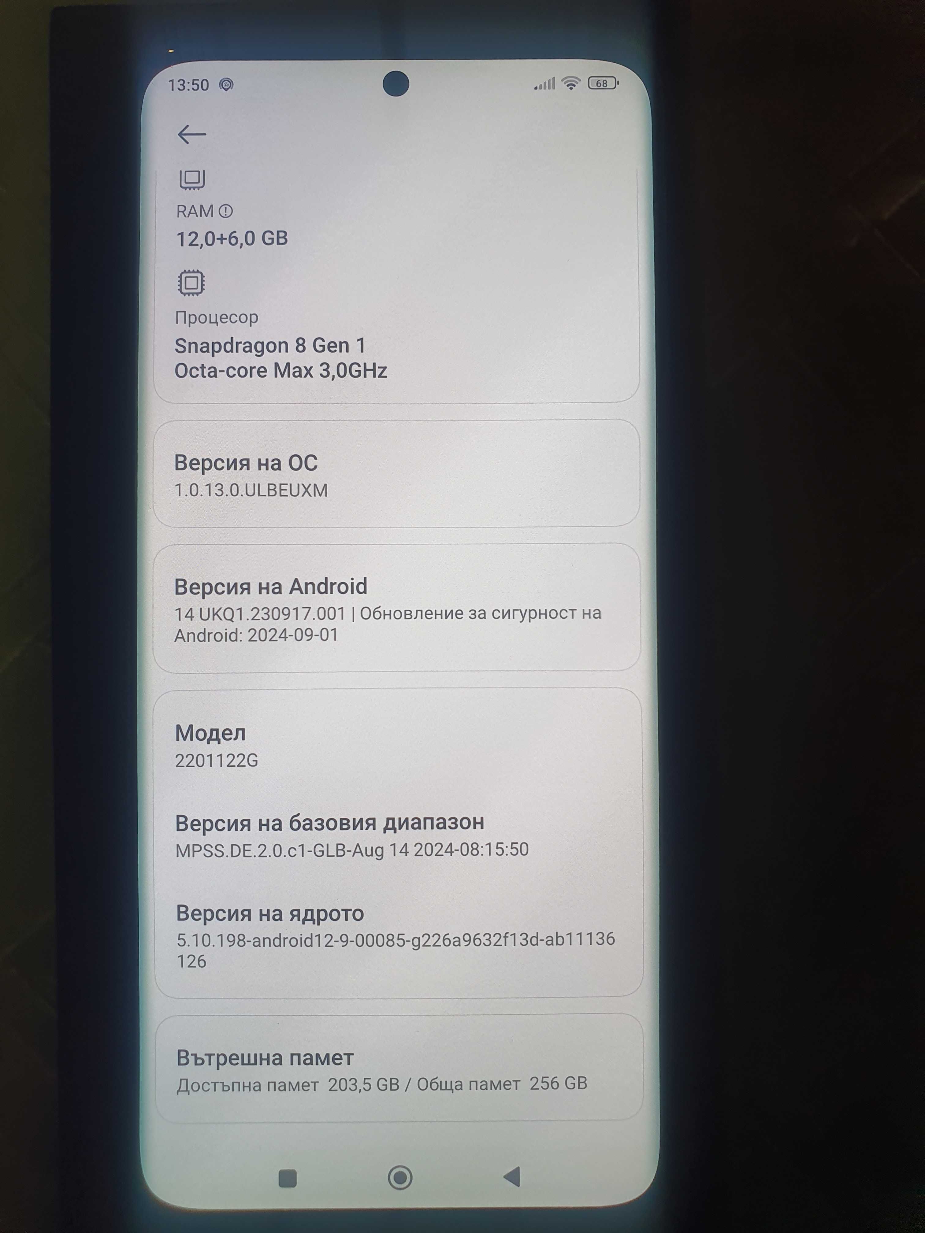 Xiaomi 12 pro 5G.