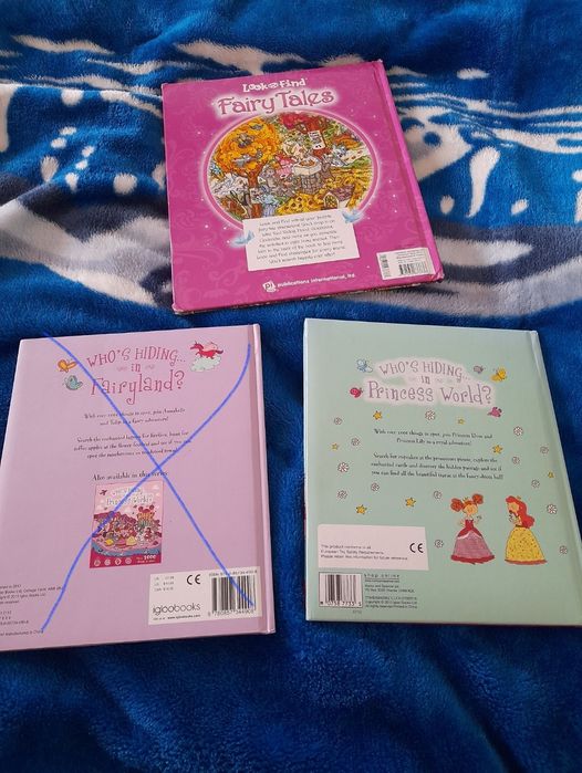 set 2 carti engleza cauta who's Hiding in Princess wordl fairyland