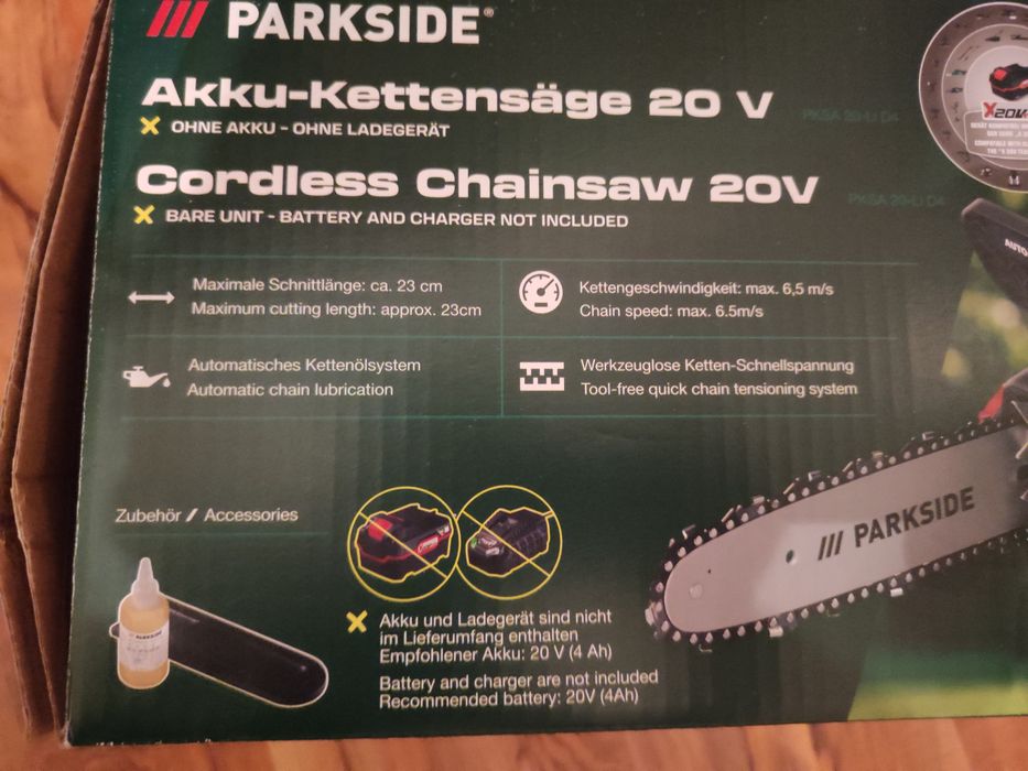 Fierastrau electric Parkside 20V drujba