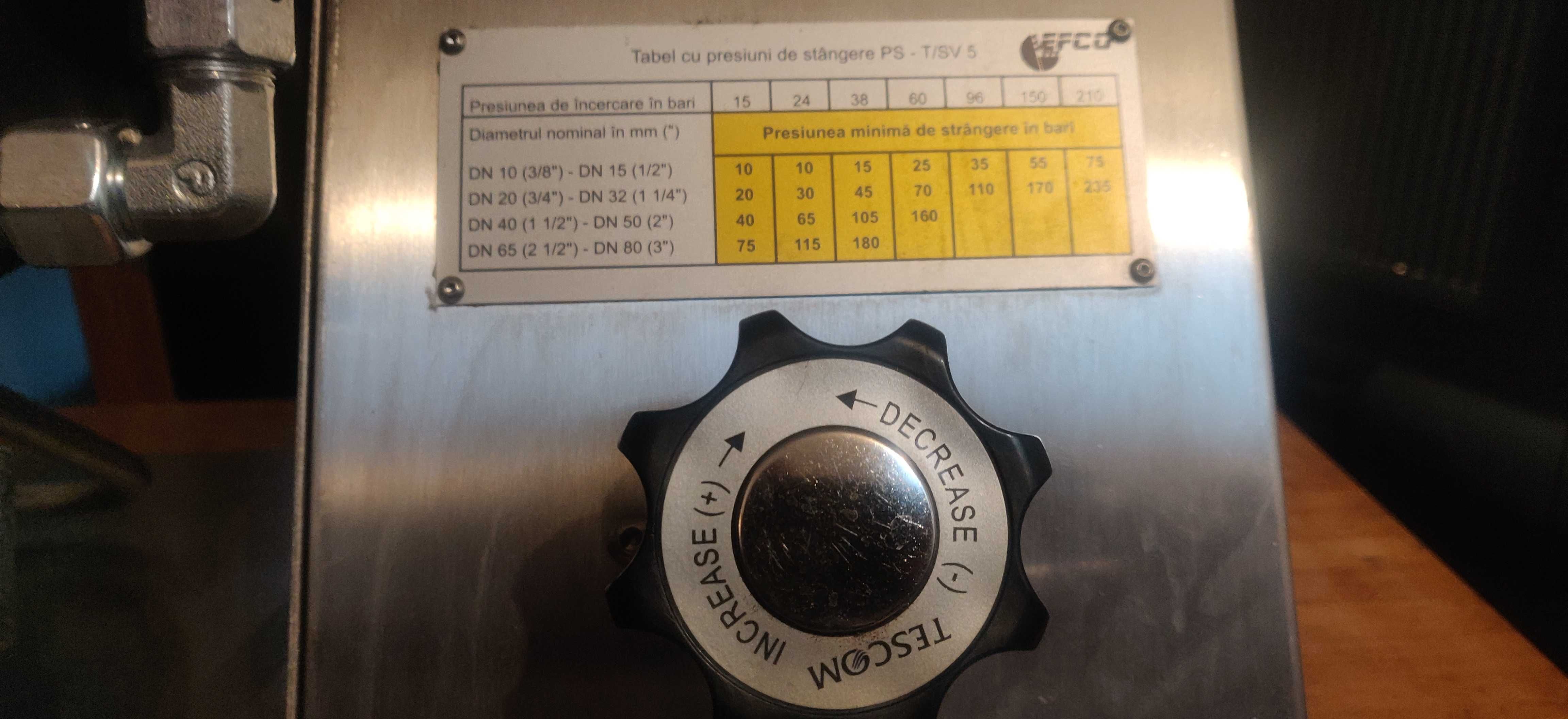 Stand de probe portabil EFCO PS-T/SV5 (verificare supape de siguranta)