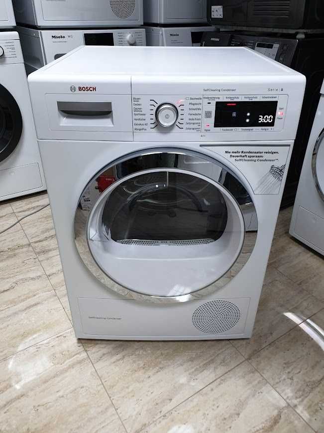 9Kg - Сушилня Bosch Serie 8 с Термопомпа 12м Гаранция Бош