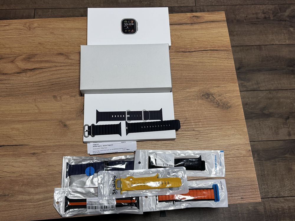 Apple Watch Ultra 2 49mm Natural Ti Navy Ocean Band