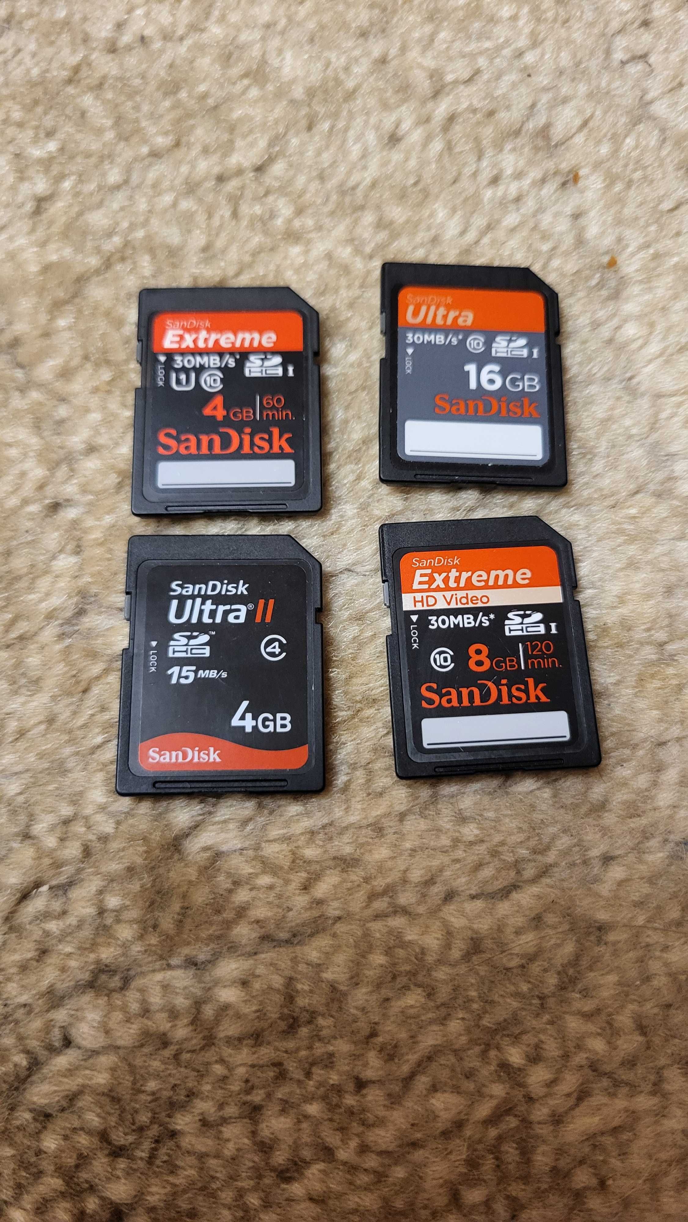 Carduri SD HS  ultra si extreme 4,8 si 16Gb