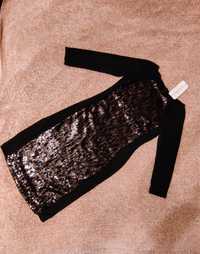 Новое чёрное женское платье вечернее с пайетками Swing р. 42