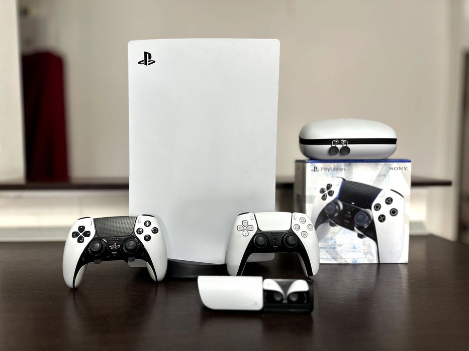 Pachet PS5 Disc +Controller Original/ DualSense Edge +Căști Sony Pulse