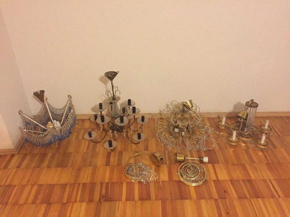 Продаются 4 люстры и 1 бра производства Чехия
