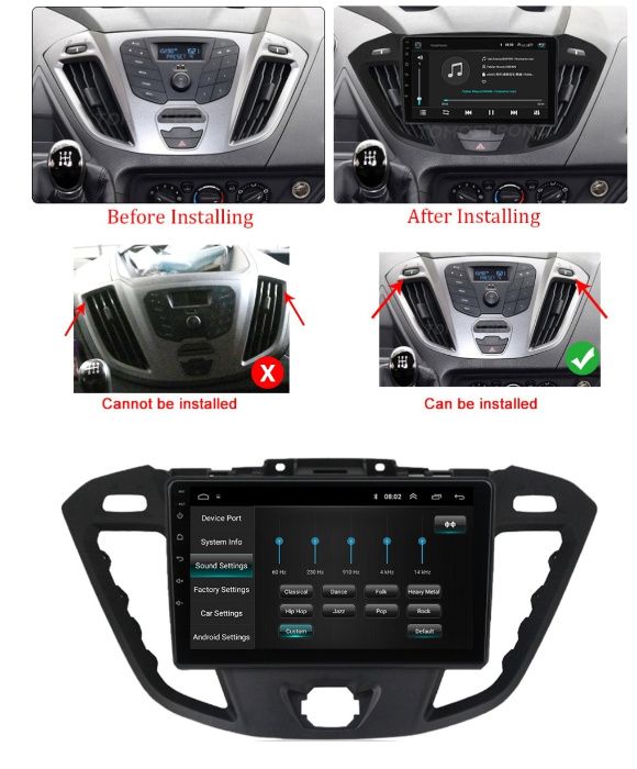 Navigatie Ford Transit ( 2012 - 2019 ) Noua Garantie Camera Marsarier