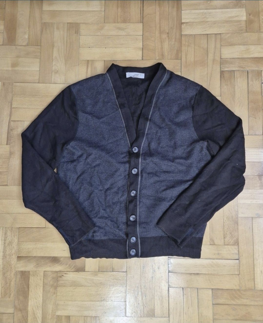 Pulover Cardigan gros de lux, Ermenegildo Zegna, Barbati, Lână- 48 / S