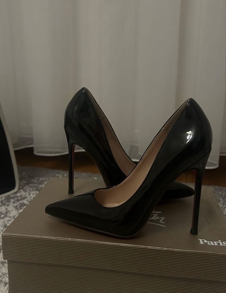 Pantofi Christian Louboutin piele naturala pe comanda
