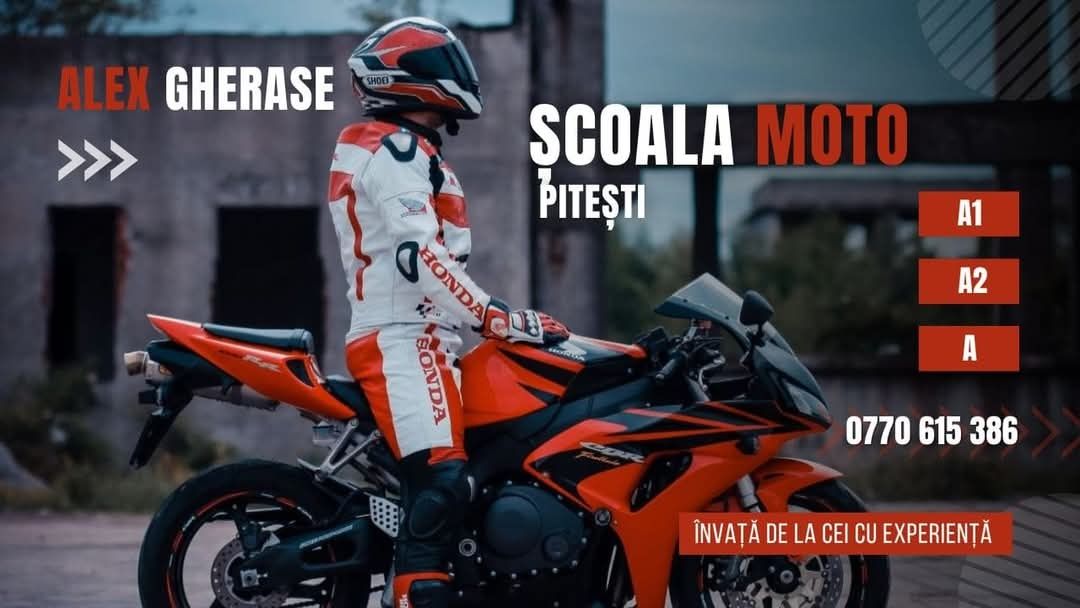 Scoala moto Pitesti  A1 / A2 /A - instructor moto Arges